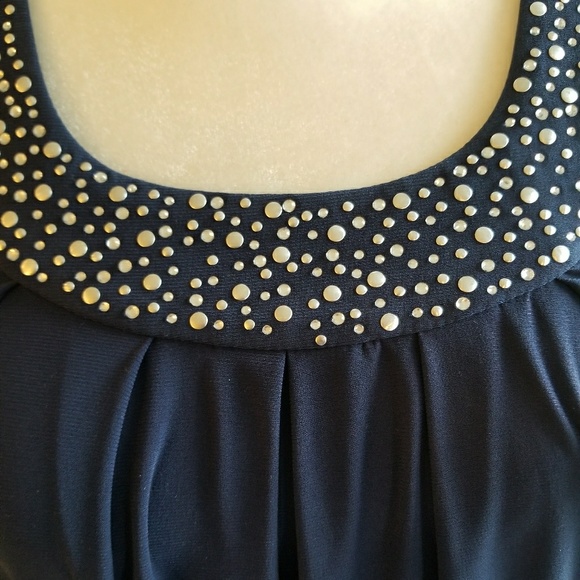 Sleeveless navy blue top - Picture 5 of 7
